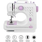 Machine � coudre electronique d�butant 12points portable ajustables multifonction fil et vitesse double ...