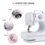 Machine � coudre �lectronique kedia - mod�le 505 - 12 points - blanc