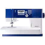 Machine  coudre lectronique pfaff ambition 610 - double - entranement idt - 110 points - bleu