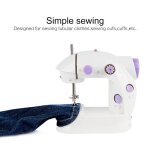 Machine � coudre jeobest - blanche - electrique + manuelle - double aiguille