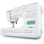 Machine � coudre - medion - sm 60 - 62w - 24 points + points doubles - 700 tr / min - led - turquoise ...