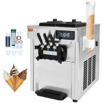 Machine  crme glace commerciale - vevor - 18 - 28 l / h 3 saveurs machine  glace italienne trmie ...