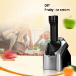 Machine � cr�me glac�e - qingque - �lectrique - noir argent� - 220v - 1300g