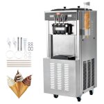 Machine  crme glace - vevor - appareil  glace italienne 3 saveurs 34 - 44 l / hpanneau ledrfrigration ...