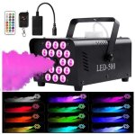 Machine  fume sans fil 500w 18led rgb avec tlcommande machine effet brouillard pour dj disco / fte ...