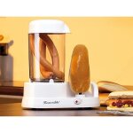 Machine  hot - dog - rosenstein & sohne - 350 w - blanc - cuisson vapeur - rchauffage pain