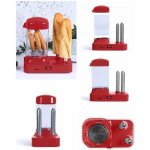 Machine à hot dog - electrique - rouge - 340 w - cuisson vapeur - petit électroménager Machine à hot dog - electrique - rouge - 340 w - cuisson vapeur - petit électroménager