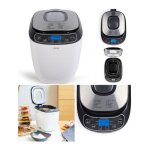 Machine  pain cuve en aluminium double ptrin 550w 900g cran lcd 12 programmes 3 degrs de cuisson