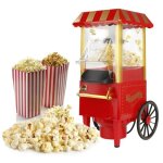 Machine � pop - corn � air chaud 1200w appareil � pop - corn sans huile et sans graisse avec tasse � ...