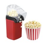 Machine � pop - corn �lectrique automatique - 1200w 220v cuisson � air chaud - pr�t en 3 minutes - rouge ...