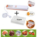 Machine sous vide avec 15 vacuum sealer sacs appareil de mise sous vide mnage alimentation automatique ...