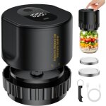 Scelleuse sous vide lectrique - nobrand - pour bocaux mason - 10 couvercles inclus - noir - 15w