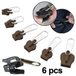 Kit de r�paration fermeture �clair - gototop - 6 pi�ces - m�tal et pvc - durable et l�ger