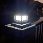 Lampadaire solaire - tmishion - lumire de chapeau de poteau - abs - nergie solaire - tanchit ip44 ...