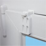 Madecostore lot de 2 de fixations à serrer pour fenêtre avec joint - u7 - u8 - u9 - u10 blanc Madecostore lot de 2 de fixations à serrer pour fenêtre avec joint - u7 - u8 - u9 - u10 blanc