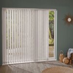Madecostore lot de 5 lamelles verticales 89mm ancona pour store californien - beige - l89 x h280cm