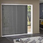 Madecostore lot de 5 lamelles verticales 89mm screen pour store californien - gris - l89 x h260cm Madecostore lot de 5 lamelles verticales 89mm screen pour store californien - gris - l89 x h260cm