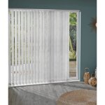Madecostore lot de 5 lamelles verticales tamisantes 89mm effet lezard pour store californien - gris - ...