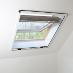Madecostore moustiquaire enroulable en alu pour fenêtre de toit - blanc - l76 x h160cm Madecostore moustiquaire enroulable en alu pour fenêtre de toit - blanc - l76 x h160cm