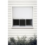 Madecostore moustiquaire alu extensible pour volet roulant sans percer l70 - 132cm x h50cm