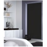 Madecostore panneau japonais tamisant uni - gris anthracite - l45 x h260cm