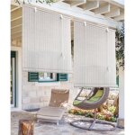 Madecostore rollup bambou fines lattes pour intérieur et extérieur - blanc - l80 x h250cm Madecostore rollup bambou fines lattes pour intérieur et extérieur - blanc - l80 x h250cm