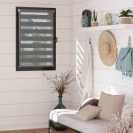 Madecostore store enrouleur jour nuit pr�t - � - poser sans percer h190cm - gris anthracite - l45 x h190cm ...