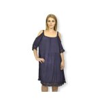 Mademoiselle j - robe femme - sans manche - bleu - taille 38 - 44 - grande taille