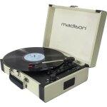 Madison mad - retrocase - cr - platine vinyle 33 / 45 / 78 tours - fonction denregistrement usb & sd ...