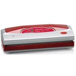 Emballeuse sous vide - magic vac - genius silver - rouge et argent - 800 mbar - 315 kg