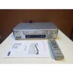 Magnetoscope samsung sv - 651f 6 tetes hifi stereo lecteur enregistreur k7 cassette video vhs vcr + telecomman ...