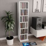 Magnfique meuble cd blanc 21 x 16 x 88 cm agglomr