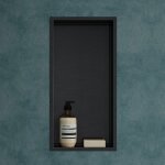 Mai & mai tagre murale  carreler noir 30x60x83cm niche de douche  encastrer en inox