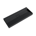 Mai & mai lavabo pour 2 suspendu gris noir mat double vasque à poser 120cm rectangulaire avec bonde et ... Mai & mai lavabo pour 2 suspendu gris noir mat double vasque à poser 120cm rectangulaire avec bonde et ...