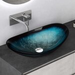 Mai & mai lavabo à poser en verre lave - mains vasque ovale à poser lavabo bleu pour salle de bain wc ... Mai & mai lavabo à poser en verre lave - mains vasque ovale à poser lavabo bleu pour salle de bain wc ...