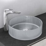 Mai & mai lavabo en verre transparent rond lave - mains vasque verre à poser salle de bain toilettes ... Mai & mai lavabo en verre transparent rond lave - mains vasque verre à poser salle de bain toilettes ...