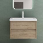 Mai & mai® meuble de salle de bain chêne blanc clair avec lavabo meuble sous vasque 765x48x55cm meuble ... Mai & mai® meuble de salle de bain chêne blanc clair avec lavabo meuble sous vasque 765x48x55cm meuble ...