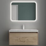Mai & mai® meuble de salle de bain chêne blanc clair avec lavabo meuble sous vasque 80x50x40cm meuble ... Mai & mai® meuble de salle de bain chêne blanc clair avec lavabo meuble sous vasque 80x50x40cm meuble ...
