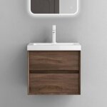 Mai & mai� meuble de salle de bain ch�ne avec lavabo meuble sous vasque 60x48x55cm meuble suspendu avec ...