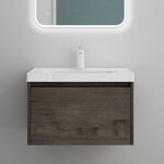 Mai & mai® meuble de salle de bain gris - brun avec lavabo meuble sous vasque 60x50x40cm meuble suspendu ... Mai & mai® meuble de salle de bain gris - brun avec lavabo meuble sous vasque 60x50x40cm meuble suspendu ...