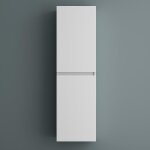 Mai & mai meuble de salle de bains rangement murale armoire haute 35x20x120cm avec 2 portes et 4 compartiments ...