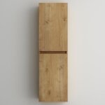 Mai & mai meuble de salle de bains rangement murale armoire haute 35x20x120cm avec 2 portes et 4 compartiments ...
