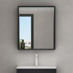 Mai & mai� miroir de salle de bain avec �tag�re armoire murale avec �clairage miroir suspendue 60x12x70cm ...