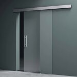 Mai & mai porte coulissante opaque verre esg 8mm 90x215cm poign�e de barre avec softclose ama ts14h - ...