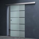 Mai & mai porte coulissante en verre esg de 8mm 775x215cm poigne ronde ama ts11h - 775 distance au mur ...