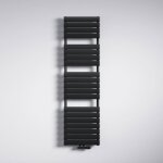 Mai & mai radiateur � eau chaude mural chauffage central 180x50cm s�che serviettes gris noir en acier ...