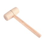 Maillet en bois - omabeta - htre massif - tte ronde - outil de bricolage - charpentier
