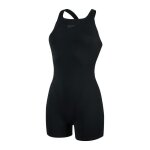 Maillot de bain 1 pice femme speedo eco + - noir - coupe legsuit - matire recycle