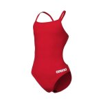 Maillot de bain 1 pice - arena - team challenge solid - rouge - enfant - rsistant au chlore