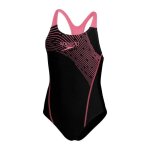 Maillot de bain 1 pice fille - speedo - eco medley logo medalist - noir - rsistant au chlore - bretelles ...